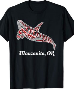 Native American Manzanita, Oregon Upward Orca Killer Whale T-Shirt